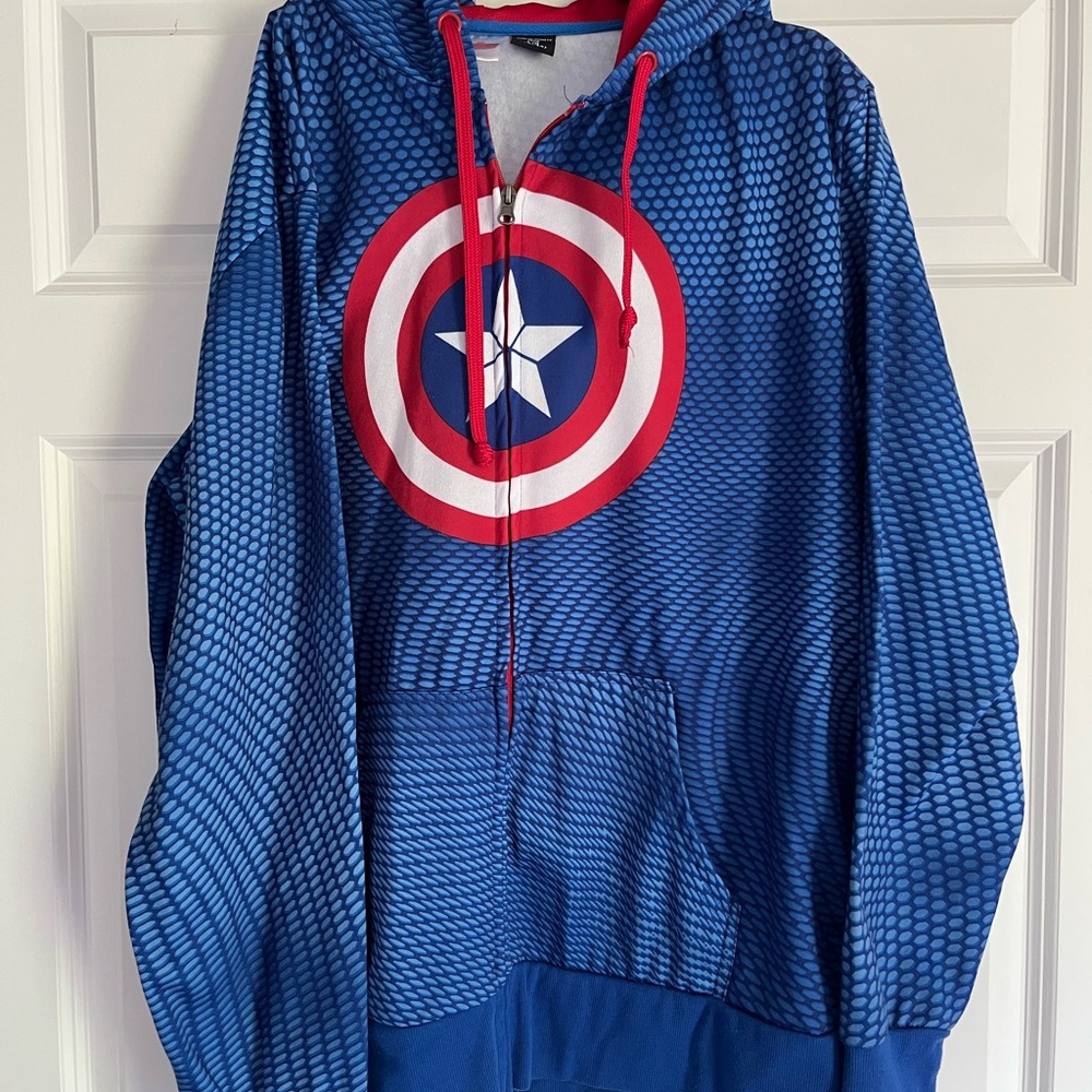 Marvel Avengers Red and Blue Hoodie
